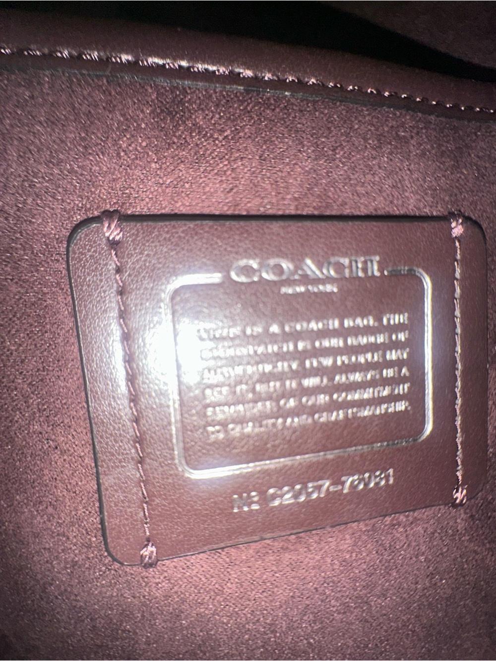 Coach Parker Quilted Leather bag with rivets in Black with Gunmetal hardware. - Picture 4 of 15